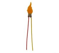 ComfyHarbor Flame Effect LED Candle Lights 3V 5V with Flickering Diode for Birthday Parties, Home Decoration, and DIY Lighting Accessories with for Battery Compatibility(1pk)