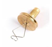 ComfyHarbor Fly Tying Dubbing Spinner Tool with Brass Copper Construction for Making Fishing Flies, Portable Jig Materials, Gold Color for Anglers and(A)