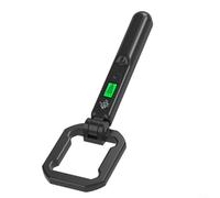 ComfyHarbor Foldable Metal Detector with LCD Display, 360° All-Around Scanner, Vibration Sound, Low Battery Indicator, Portable Gold Finder for Outdoor Treasure Hunting, Black