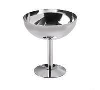 ComfyHarbor for Durable Stainless Steel Sundae Dishes - Elegant Ice Cream Bowls for Smoothies & Custard - Dishwasher Safe Snack Cups for Kids - 10x10x7.5cm(B)
