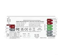 ComfyHarbor For ESP32 WLED Controller, For WS2812B WS2811 SK6812 LED Strip, USB-C 5-24V 16A Fuse, WiFi App Control, 100+ Effects, Smooth Animation, Digital Light Management System Board
