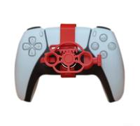 ComfyHarbor for MINI Compact 3D Racing Steering Wheel for PS5 designed to provide immersive driving control and enhanced racing game dynamics (red)