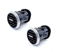 ComfyHarbor Front Dashboard Air Vent for A3 S3 8P 2008-2012, Black | 2PCS, Chrome ABS, Replacements AC Outlet Grille, OE 8P0820901C