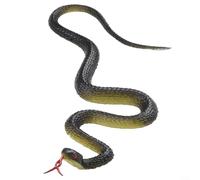 ComfyHarbor Garden Decor Fake Snake, Realistic Rubber Fake Snake Decor With Forked Tongue Realistic Rubber For Trick Toy