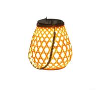 ComfyHarbor Garden Decor Solar Lantern Rattan Style Warm Glow