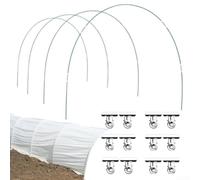 ComfyHarbor Garden Plant Support Stakes - Flexible Rust-Proof Fiber Hoops for Greenhouse Covers, Row Tunnels and Raised Bed Plant Protection(24PCS)