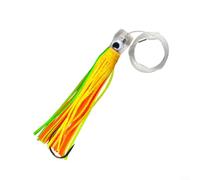 ComfyHarbor Glow-in-the-Dark, Octopus Skirt Fishing Lure 6.5in, with Reflective Flash Sheet Soft PVC Tentacles for Deep Sea Trolling Boat Fishing Night Bait(6)