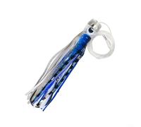 ComfyHarbor Glow-in-the-Dark, Octopus Skirt Fishing Lure 6.5in, with Reflective Flash Sheet Soft PVC Tentacles for Deep Sea Trolling Boat Fishing Night Bait(4)