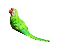 ComfyHarbor Green Simulation Parrot 29cm Resin Wall Tree Decoration