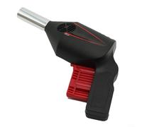 ComfyHarbor Hand-Held Charcoal Blower, Portable BBQ Fire Starter Fan With Stainless Steel Nozzle For For Ignition, For Ideal For Outdoor Grills, Camps And Fire Pits, Black(Black)