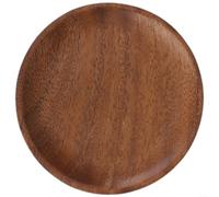 ComfyHarbor Handmade Walnut Wood Serving Tray, Irregular Shape Fruit Plate, Snack Dish, Tea Serving Platter For Kitchen Dining Table, Natural Wooden Dinnerware With Smooth Polished For Surface And