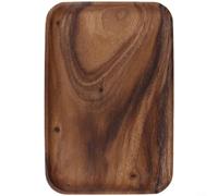 ComfyHarbor Handmade Walnut Wood Serving Tray, Irregular Shape Fruit Plate, Snack Dish, Tea Serving Platter For Kitchen Dining Table, Natural Wooden Dinnerware With Smooth Polished For Surface And