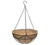 ComfyHarbor Hanging Flower Baskets with Coco Liner, Weatherproof Metal Wire Planters for Outdoor Garden Patio Porch, Rust Resistant Iron Inserts, For Easy Assembly, 10(12-inch)