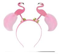 ComfyHarbor Hawaiian Flower Headband Tropical Theme Party Favor Coconut Tree Motif Adjustable Hair Hoop for Summer Beach Vacation Various Sizes(D)