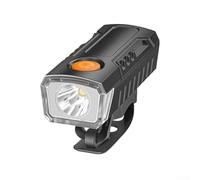 ComfyHarbor Headlight USB-C Rechargeable LED For Bike Lamp 90° Wide Beam Waterproof 4 Modes SOS Quick Release For Mountain Road Cycling Night Riding Safety Black(QX-D433)