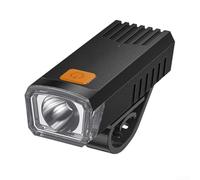 ComfyHarbor Headlight USB-C Rechargeable LED For Bike Lamp 90° Wide Beam Waterproof 4 Modes SOS Quick Release For Mountain Road Cycling Night Riding Safety Black(QX-D40)