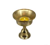 ComfyHarbor Heavy Duty Copper Base for Temple Lamp Holder | Stable copper construction, prevents tipping, for ideal for butter lamps, temple decor, heavy duty design