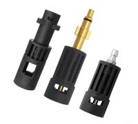 ComfyHarbor High Pressure Washer Nozzle Adapter, Brass Insert Quick Disconnect for Karcher K Series to for LAVOR for VAX for COMET, Heavy Duty Plastic Connector for Foam and Spray Tips(B)