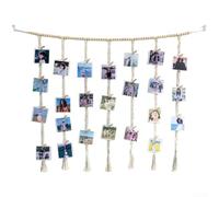 ComfyHarbor Hippie Tapestry Wall Hanging Boho Decor Handcrafted Cotton Fringe Bedroom 150x110cm(C)