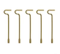ComfyHarbor Interior Privacy Door Lock With Key Latch, Iron Construction For Bedroom And Bathroom Doors, Easy Install Gold Finish, 6-Pack Compatible With Standard UK Interior Door Mechanisms(A)