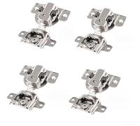 ComfyHarbor Inward Opening Damping Hinge Silent Buffer Closure 3D Adjustable Spring Hinge Easy Install for Modern Kitchen, Bathroom, and Wardrobe Doors(Four)