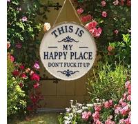 ComfyHarbor Iron Plant Wall Sign 20x30cm Distressed Finish | Combines plants with text, natural retro look, eye-catching focal point, patio garden decor