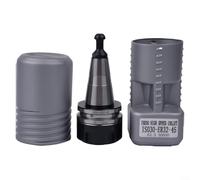 ComfyHarbor ISO30 ER32 45 L Balance Collet Chuck Holder Milling Machine Tool, with Pull Stud High Speed 30000 RPM Machining Equipment
