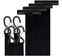 ComfyHarbor Kayaks Canoe Hood Trunk Anchor Straps for Cars, Heavy Duty Polyester Tie Down with S-Clip, Bow Stern Secure Points 7.09 Inch Loop(4pcs with buckles)