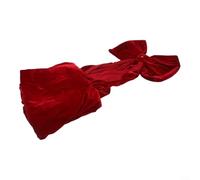 ComfyHarbor Large Christmas Bow, Velvet Plush Pendant For Christmas Tree Decoration, Festive Holiday Ornament With Hanging Cord, Soft Decor For Home Party, 15.74x78.74 Inches(dark green)