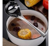 ComfyHarbor Large Serving Spoon 21cm Deep Ladle for Soup Hot Pot | 21cm length, deep scoop design, holds broth eggs porridge, fits deep pots, family dining essential