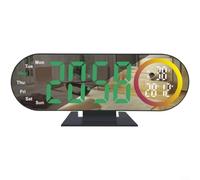 ComfyHarbor LED Projection Alarm Clock, Digital Display with Temperature, Multicolor Night Light for Bedroom, Adjustable Brightness Snooze Function Green White Orange Blue(Projection Green Light)