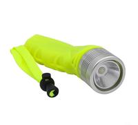 ComfyHarbor LED Scuba Diving Flashlight 50m Waterproof Dive Torch 1800LM Underwater Light,for Snorkeling Swimming Camping Fluorescent Green Aluminum Alloy Lamp