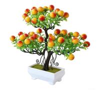 ComfyHarbor Lifelike Chinese Fruit Tree 26cm Plastic Fake Plant