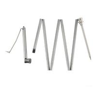 ComfyHarbor Lightweight And Camping Lantern Pole With Adjustable Lantern Hanger And Solid Stainless Steel Ground Nails