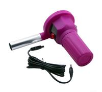 ComfyHarbor Lightweight Charcoal Starter Fan 13cm Purple Design | Weighs little, easy carry, fits in backpack, for ideal for camping, picnic essential accessory