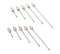 ComfyHarbor M2.5 Thread Carbide Steel Head Probe, for Dial Indicator Gauge, For CMM Touch Stylus 2mm Red Ball 10mm/20mm/30mm Measurement Tool for Metalworking Inspection(Red ball 40mm)