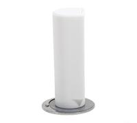 ComfyHarbor Magnetic Door Stopper No Drilling Invisible Weighted Door Catch Holder Ultra-Slim 1.7mm Silent Floor Mount for Home Office Kitchen Bathroom Black(White)