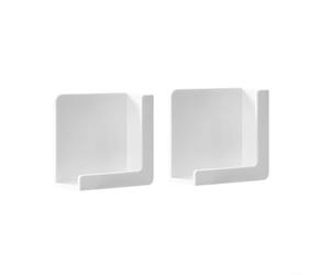 ComfyHarbor Magnetic Phone Holder, For Refrigerator, Strong Suction Mount, With Multi-Angle Adjustment, Kitchen Storage Rack, For Smartphone And For Ipad, Easy Install ABS Bracket, White, 2-Pack