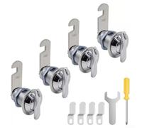 ComfyHarbor Mailbox Lock - Zinc Alloy, 5/8 Inches, RV Door Cam Latch with Chrome Finish. Thumb-Turn Design for Versatile Use in Cabinets, Drawers & Toolboxes, for RVs, Trailers & Outdoor Storage