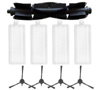 ComfyHarbor Main Brush And Side Brushes Kit, Fit For EZVIZ RE4, RE4 Plus, RE5, RE5 Plus Robot Vacuum, Nylon Replacement Parts, For Efficient Corner Cleaning And Debris Removal