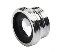 ComfyHarbor Metal Tap Adapter with Inside Thread for Kitchen Faucet Aerator, 16mm-22 MM Water Saving Connector, Silver Plated for Home, Office and Public Use Plumbing Fixtures