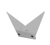 ComfyHarbor Multi-Angle Beveled Angle Ruler With Base, Angle Gauge Protractor Meter For 30° 45° 90° 120°, DIN 875/2 Carbon Steel Tool For Industrial Measurement(110X59MM)