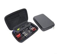 ComfyHarbor Multifunctional Darts Box with 6 Darts Compartment Storage Case Hard EVA Travel Carrying Case with Inner Support Base and Handle for Steel Tip Soft Tip Plastic Tip Darts Black
