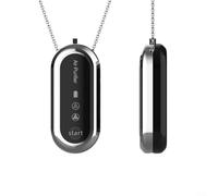 ComfyHarbor Negative Ion Air Purifier Wearable Necklace Portable For MINI Freshener For Smoke Removal Pet Deodorization Formaldehyde Reduction Home Travel Use(Silver)