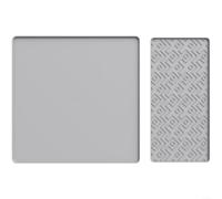 ComfyHarbor Non Slip Silicone Coffee Machine Mat, With Quick-Drying Drainage, Detachable Air Fryer Countertop Pad, For Kitchen, Gray, 39.5x18.8 Inch(G)