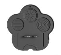 ComfyHarbor Non Slip Silicone Coffee Tamper Mat, Bar Counter Protector Storage Pad, For Cafe, Kitchen Tamping Station, Easy Clean Dishwasher Safe, Gray(Black)