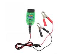 ComfyHarbor OBD Memory Saver Tool with Dual Voltage Current Display for Car ECU Power Failure Data Protection Leakage Detection and Software Upgrade Green