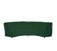 ComfyHarbor Outdoor Curved Sofa Cover, Green, 483x99x92cm