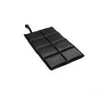 ComfyHarbor Outdoor Seat Mat 2-Pack Foldable Camping With Straps, Waterproof Thermal Insulation Pad For Picnic Fishing Hiking, Dirt Resistant Oxford Foam Seat, Black 40X29.5cm(Black-1pc)