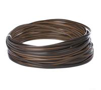 ComfyHarbor PE Rattan Weave Repair Kit, 8mm x 120ft Flat Wicker Strand for Patio Furniture Restoration, UV Resistant Synthetic Cane Material in White, Grey, Coffee(brown)